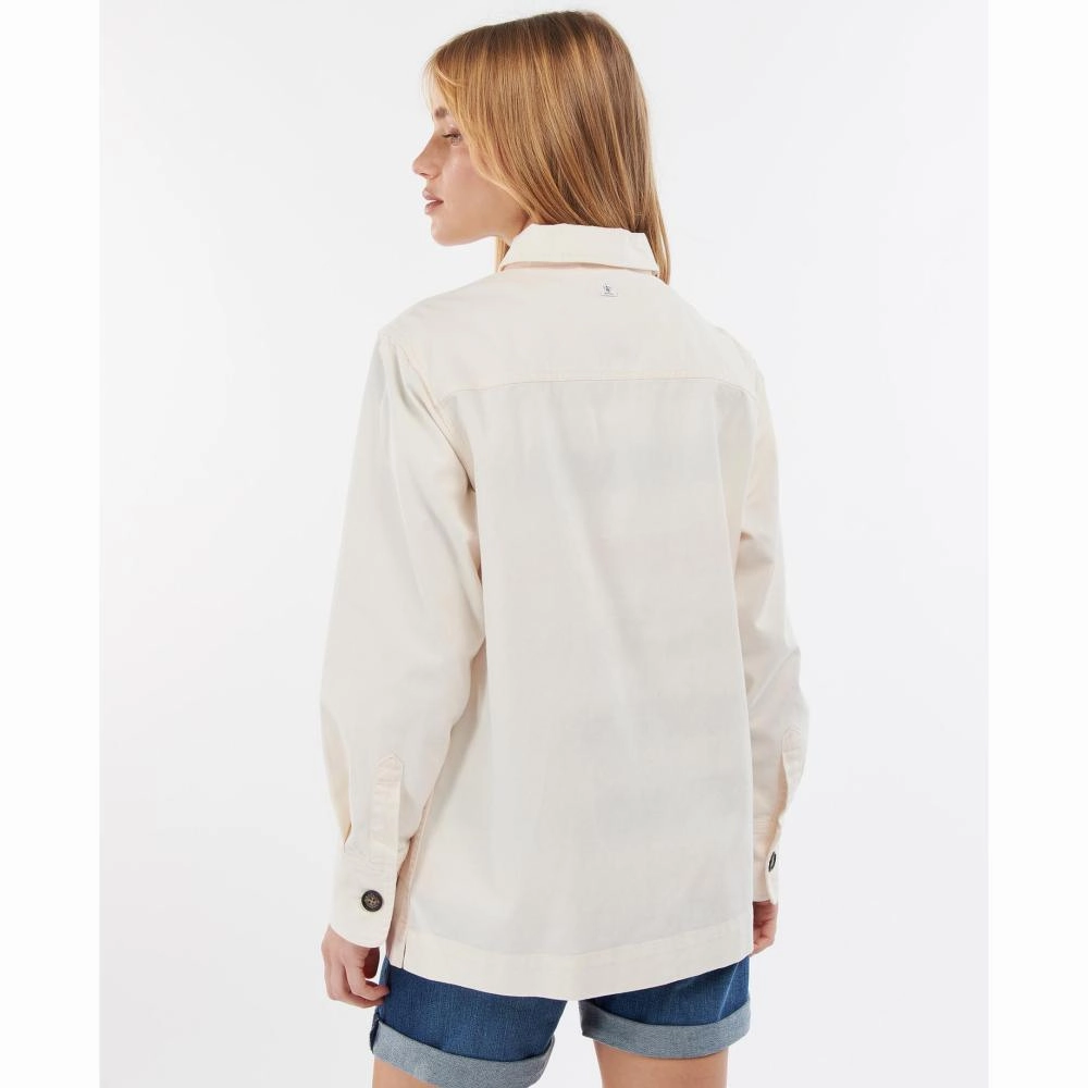 Barbour Lyndale Ladies Overshirt - Ecru Limited Offer Alert Special Online Offer