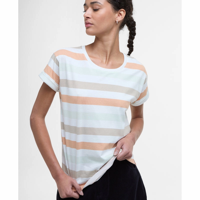 Grab Save Today Steal the Deal Now Barbour Lyndale Ladies Top - Toast Stripe