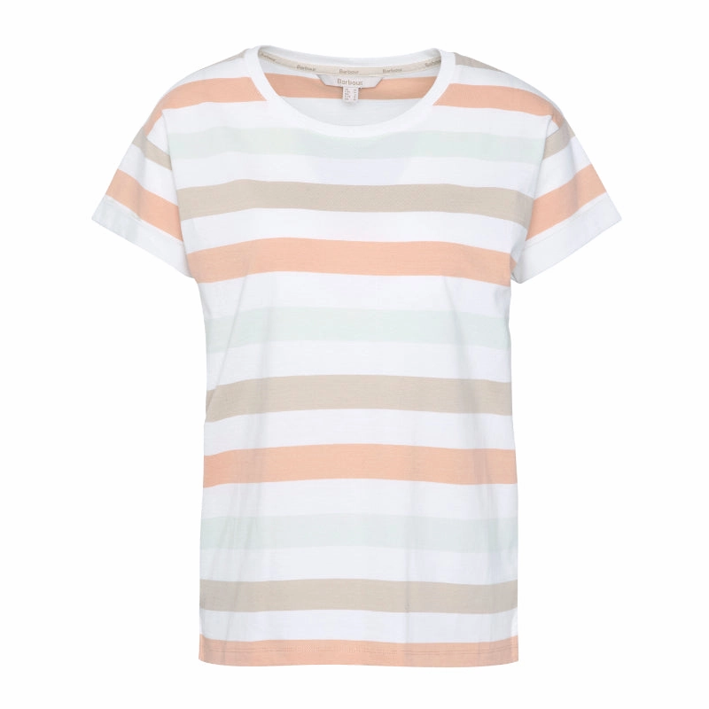 Price Drop Frenzy Price Slash Today Barbour Lyndale Ladies Top - Toast Stripe