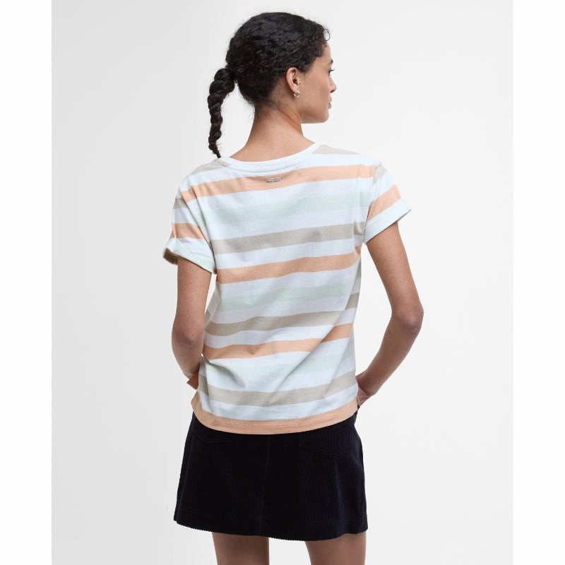 Barbour Lyndale Ladies Top - Toast Stripe Grab the Deal Now