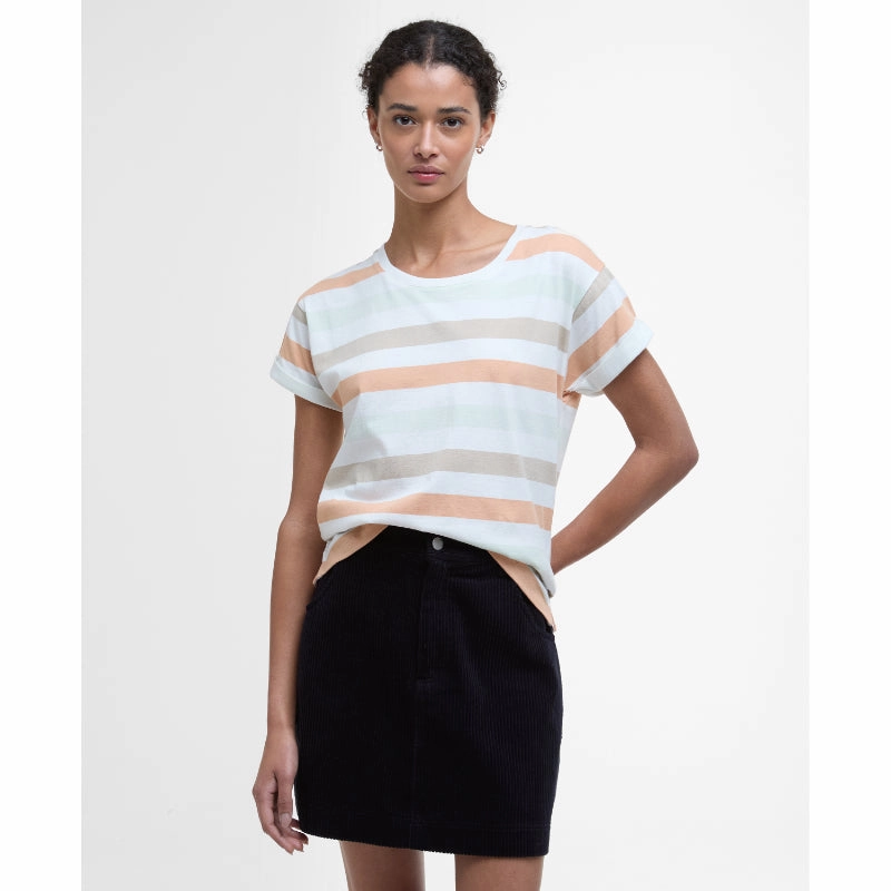 Barbour Lyndale Ladies Top - Toast Stripe Best Deal Online