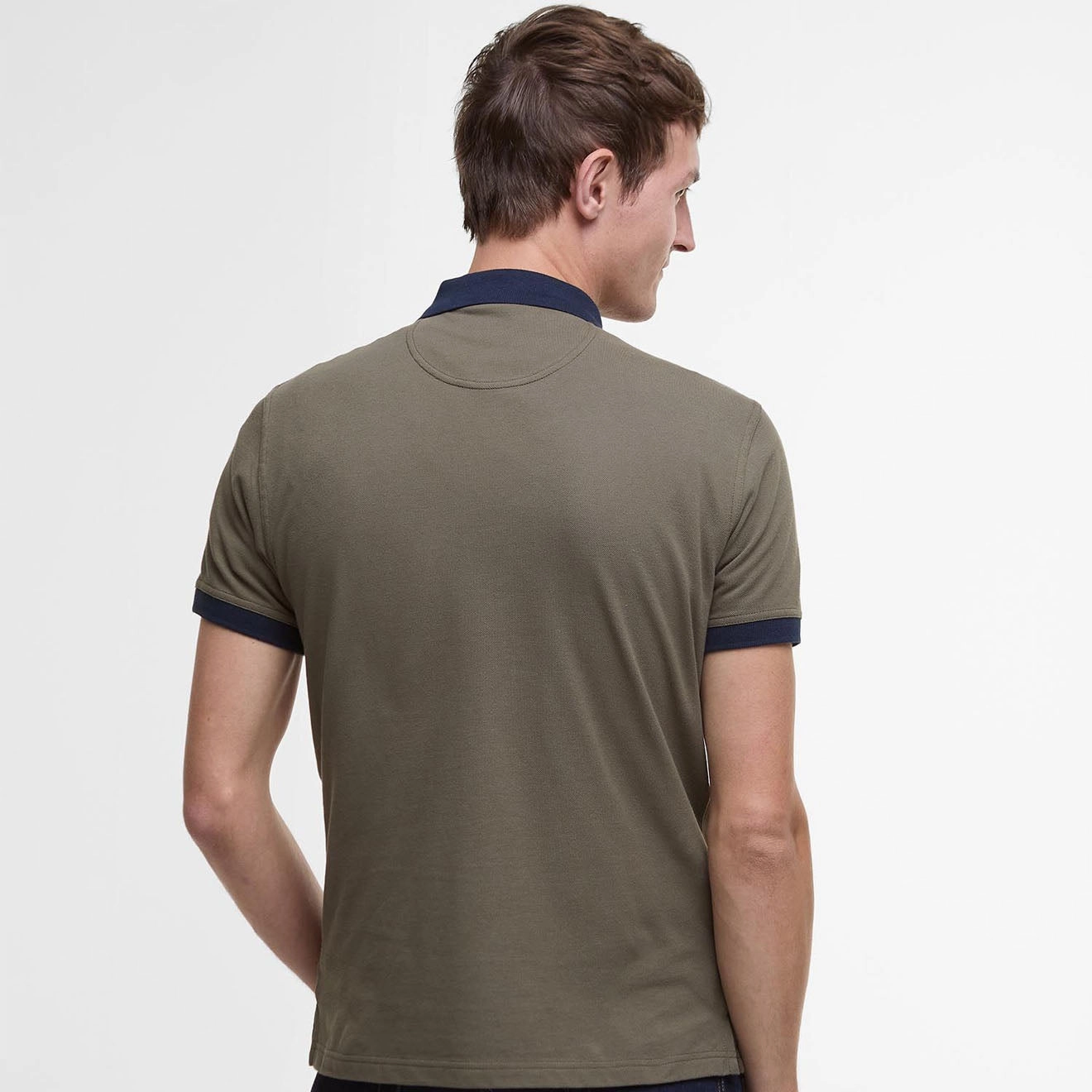 Hot Pick Sale Barbour Lynmouth Tipped Tailored Fit Polo Shirt Uniform Green
