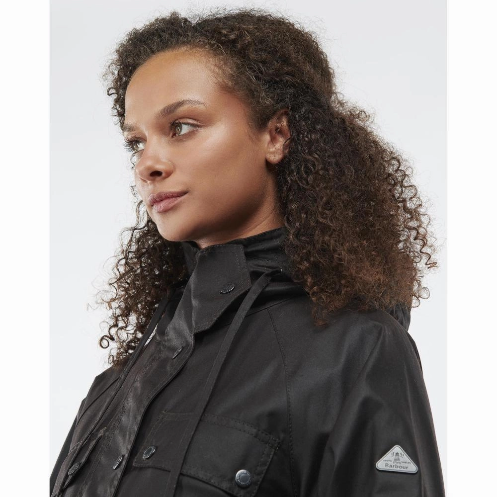 Special Surprise Sale Exclusive Online Discount Barbour Lysander Ladies Wax Jacket - Rustic/Brown