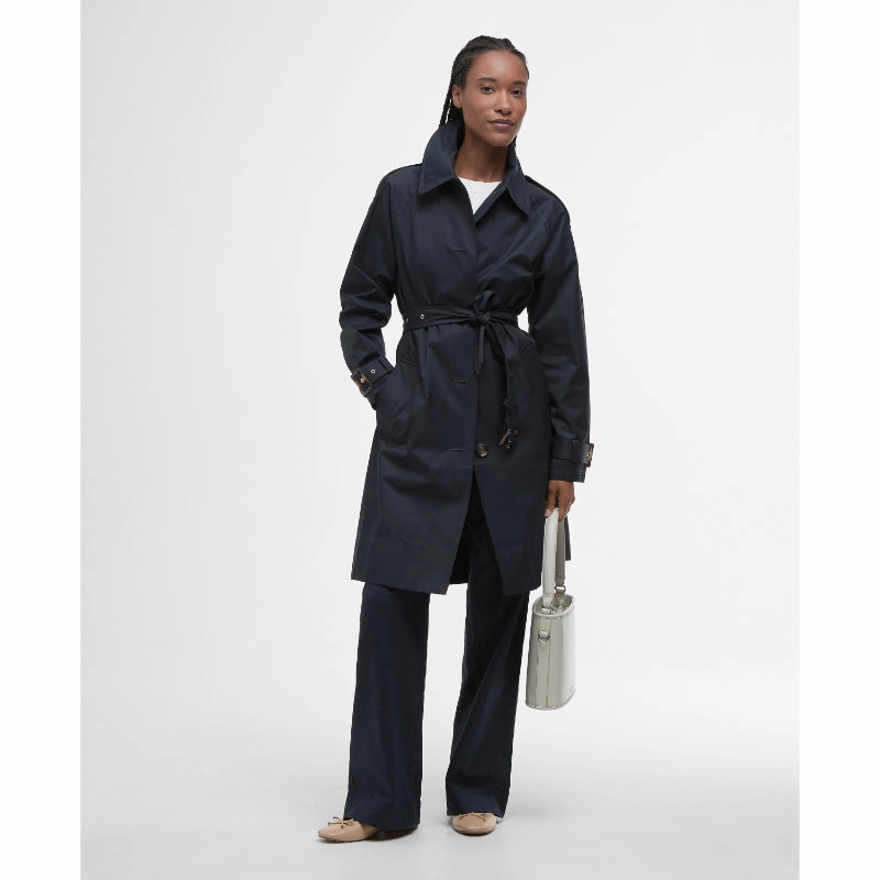 Shop Grab Savings Clearance Alert Now Barbour Maia Ladies Showerproof Jacket - Dark Navy/Rosemary Tartan