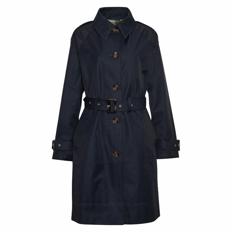 Barbour Maia Ladies Showerproof Jacket - Dark Navy/Rosemary Tartan Big Savings Event