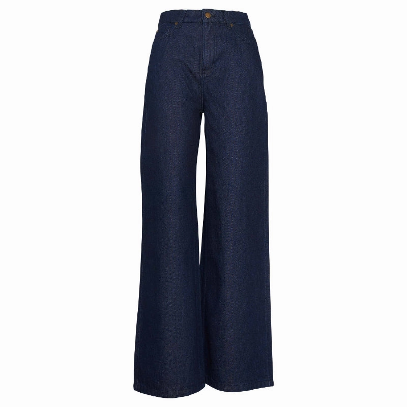 Barbour Maisie Wide Leg Ladies Jeans - Dark Indigo Wash Grab Your Deal Today