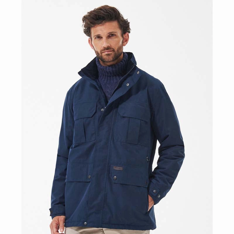 Barbour Malcolm Mens Waterproof Jacket - Navy Best Seller Discount Hot Pick Deal