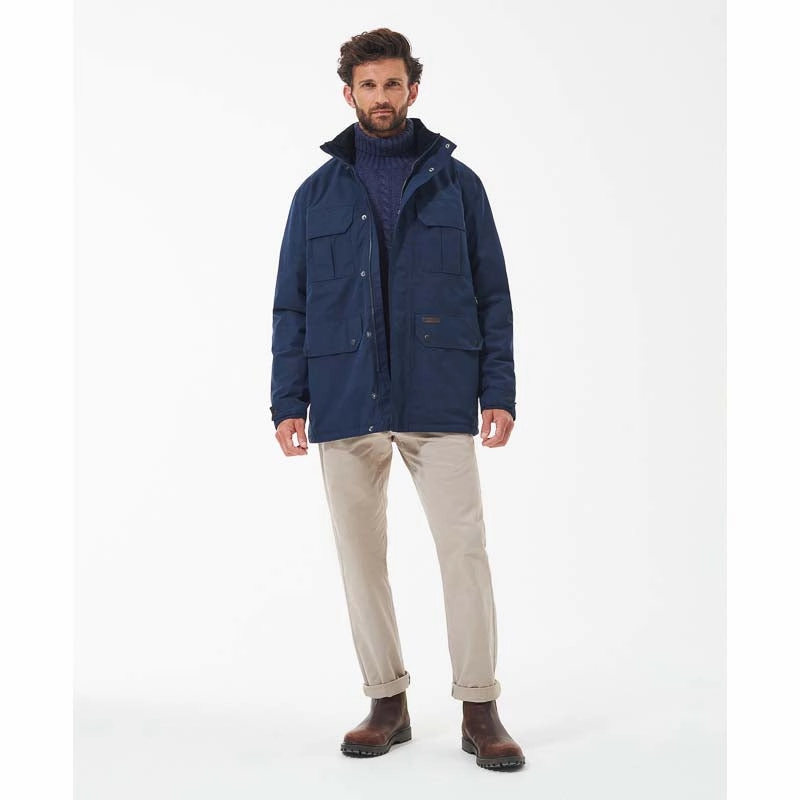 Barbour Malcolm Mens Waterproof Jacket - Navy Trending Deals Today