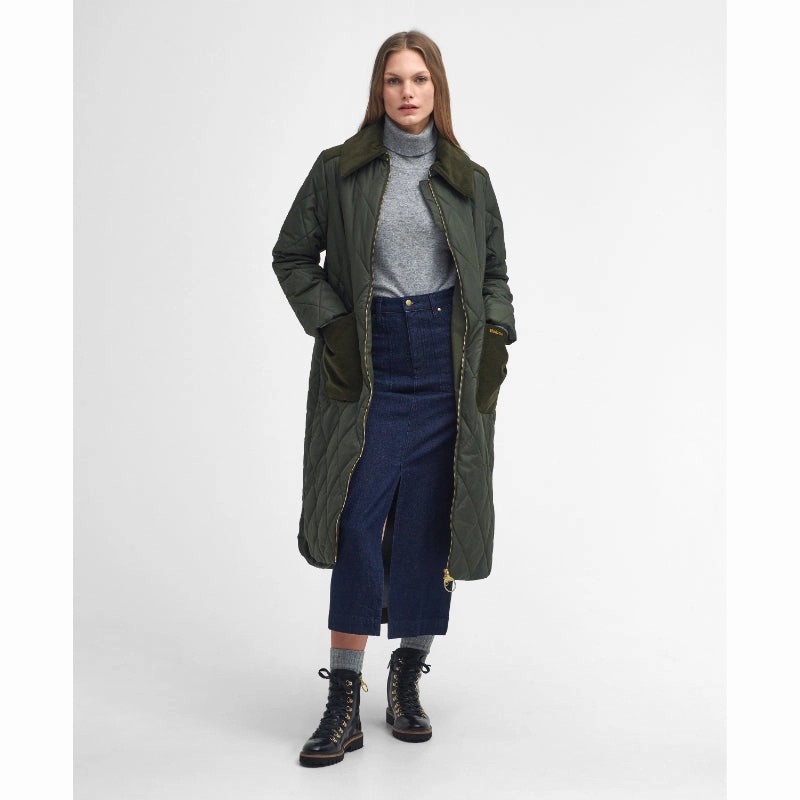 Barbour Malton Quilt Ladies Jacket - Olive/Ancient Hot Pick Sale