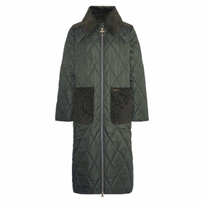Barbour Malton Quilt Ladies Jacket - Olive/Ancient Save More Online