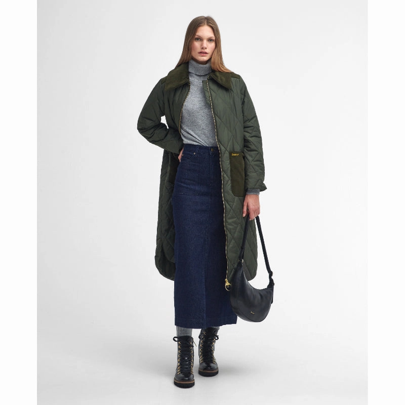 Gift Sale Event Shop the Savings Now Barbour Malton Quilt Ladies Jacket - Olive/Ancient