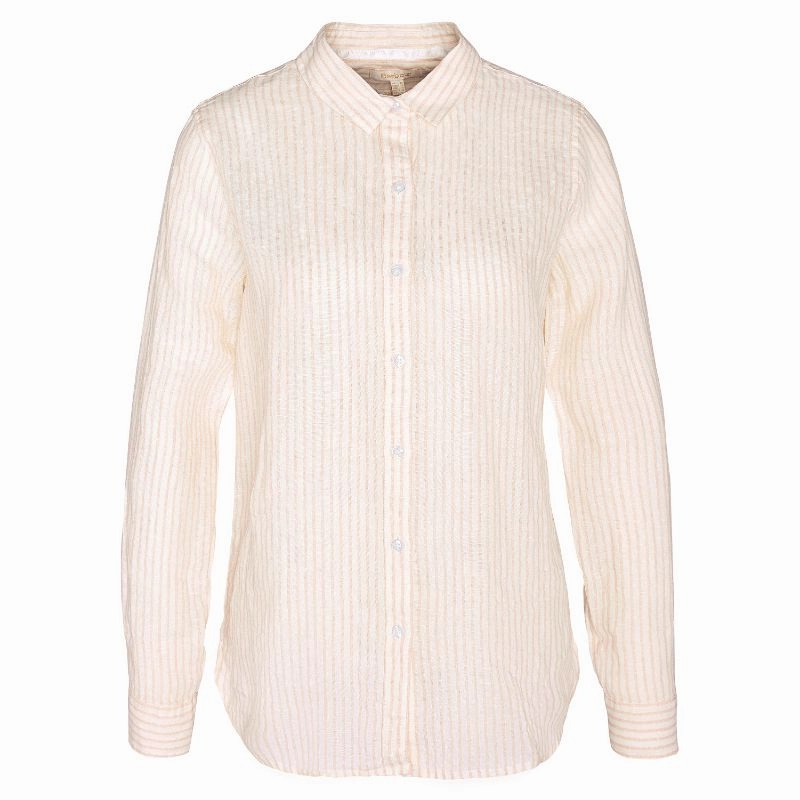 Barbour Marine Ladies Shirt - Apricot Crush Mega Hot Offer