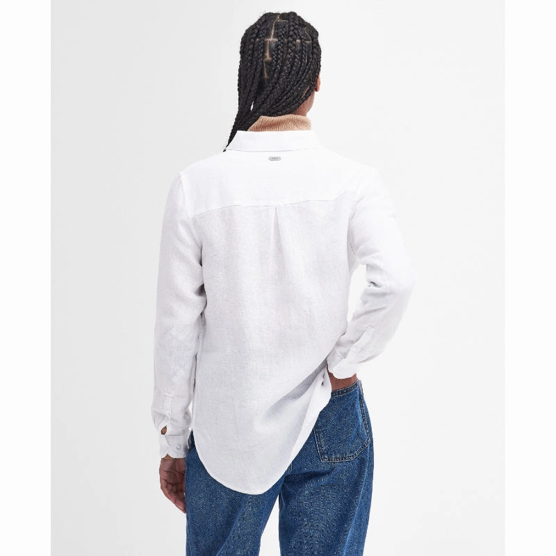 Barbour Marine Ladies Shirt - White Hot Price Drop Instant Savings Deal