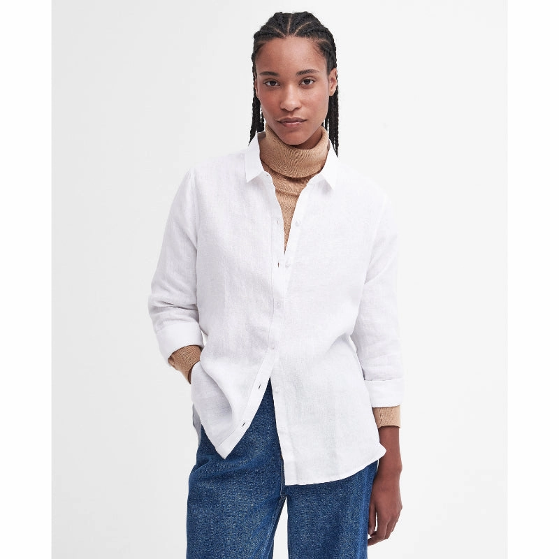 Grab Your Savings Barbour Marine Ladies Shirt - White