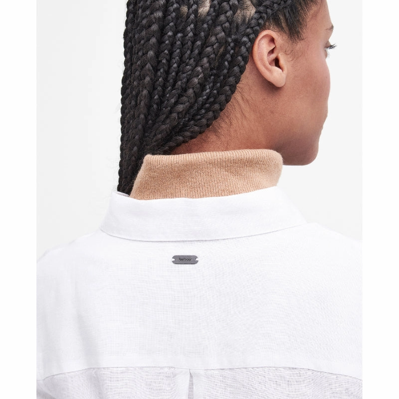 Barbour Marine Ladies Shirt - White Dont Miss Big Savings Special Deals Online