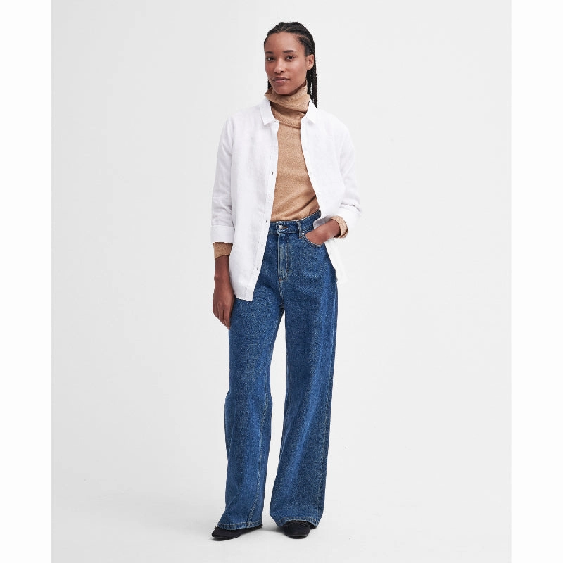Barbour Marine Ladies Shirt - White Special Deal Frenzy