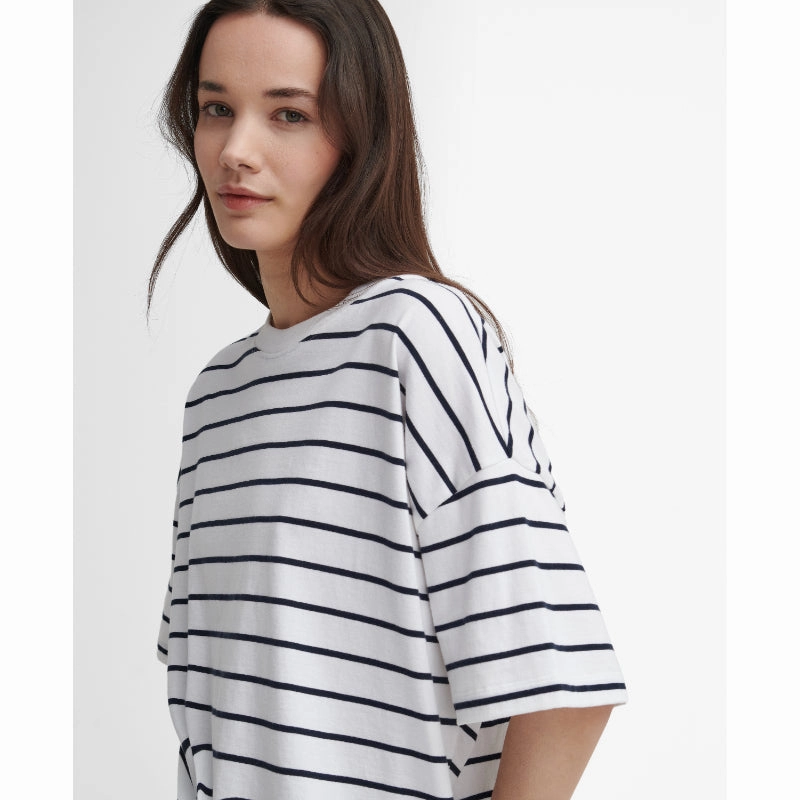 Barbour Marnie Ladies Top - Cloud/Navy Todays Trending Deals