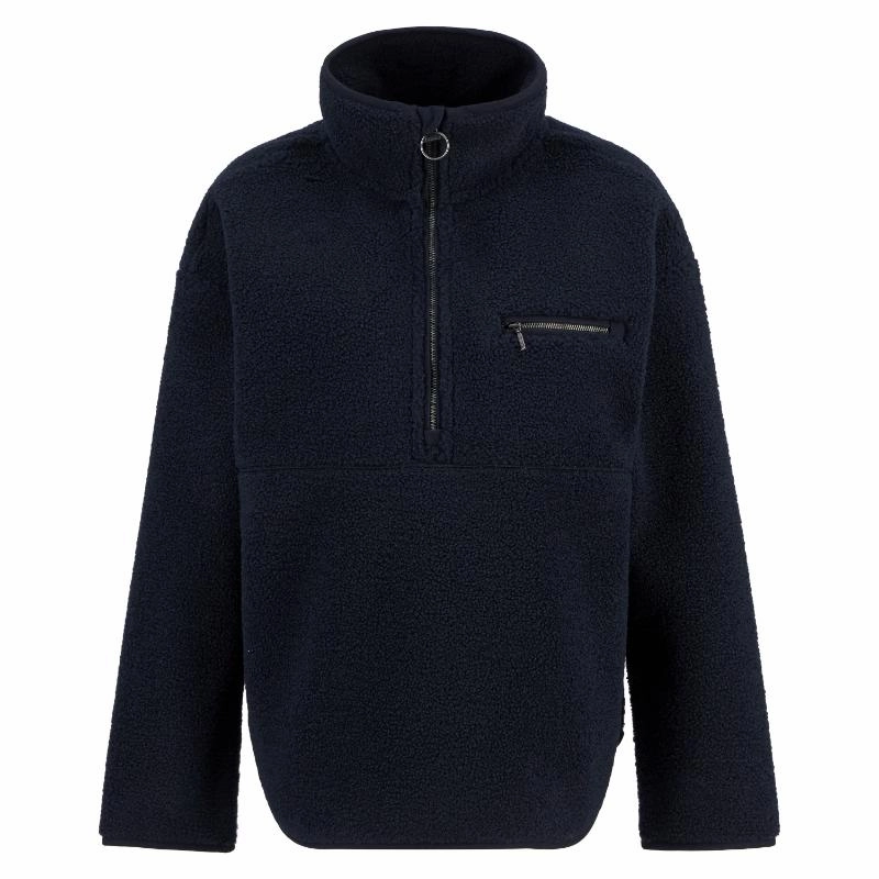 Barbour Mersea Ladies 1/4 Zip Fleece Overlayer - Navy Shop Grab Now
