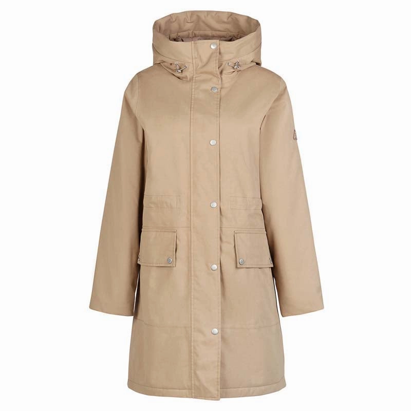 Shop Todays Picks Barbour Mersea Waterproof Ladies Jacket - Light Trench