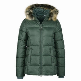 Barbour Midhurst Ladies Quilted Faux Fur Hood Jacket - Alchemy Green Exclusive Hot Pick Mega Sale Now