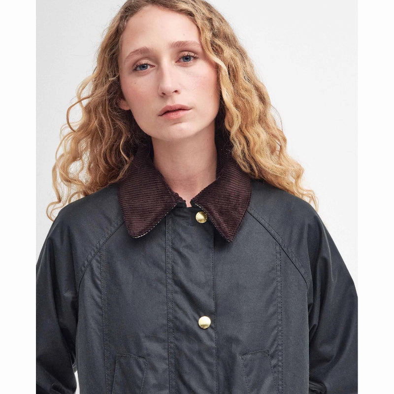 Barbour Modern Beadnell Ladies Wax Jacket - Sage/Ancient Dont Miss These Savings Weekend Flash Offer