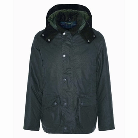 Barbour Modern Beaufort Mens Wax Jacket - Sage Special Deals Online Price Drop Today