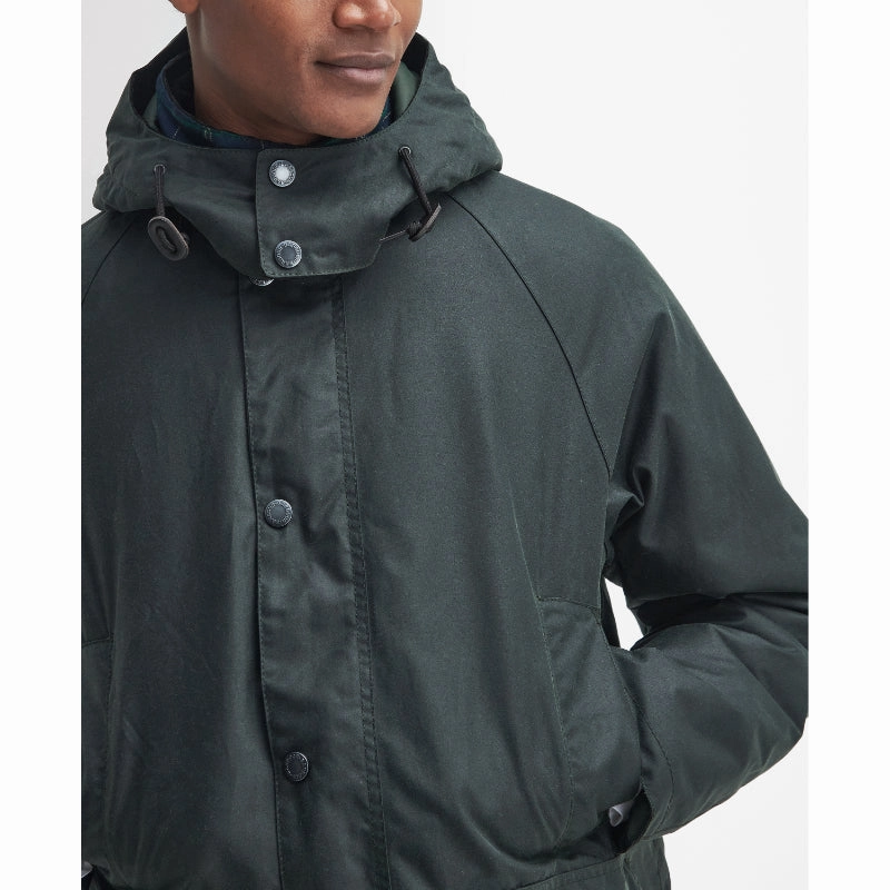 Clearance Steal Today Todays Hot Pick Barbour Modern Beaufort Mens Wax Jacket - Sage