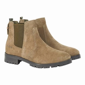 Shop Save Big Barbour Nina Ladies Chelsea Boot - Khaki