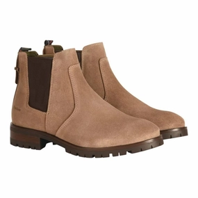Limited Stock Alert Dont Miss Out Barbour Nina Ladies Chelsea Boot - Taupe Suede