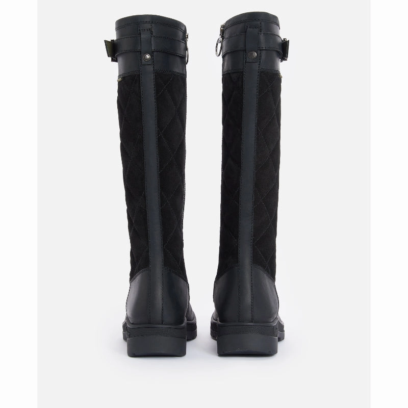 Today Only Special Trendy Picks Today Barbour Oak Tall Leather Ladies Boot - Black