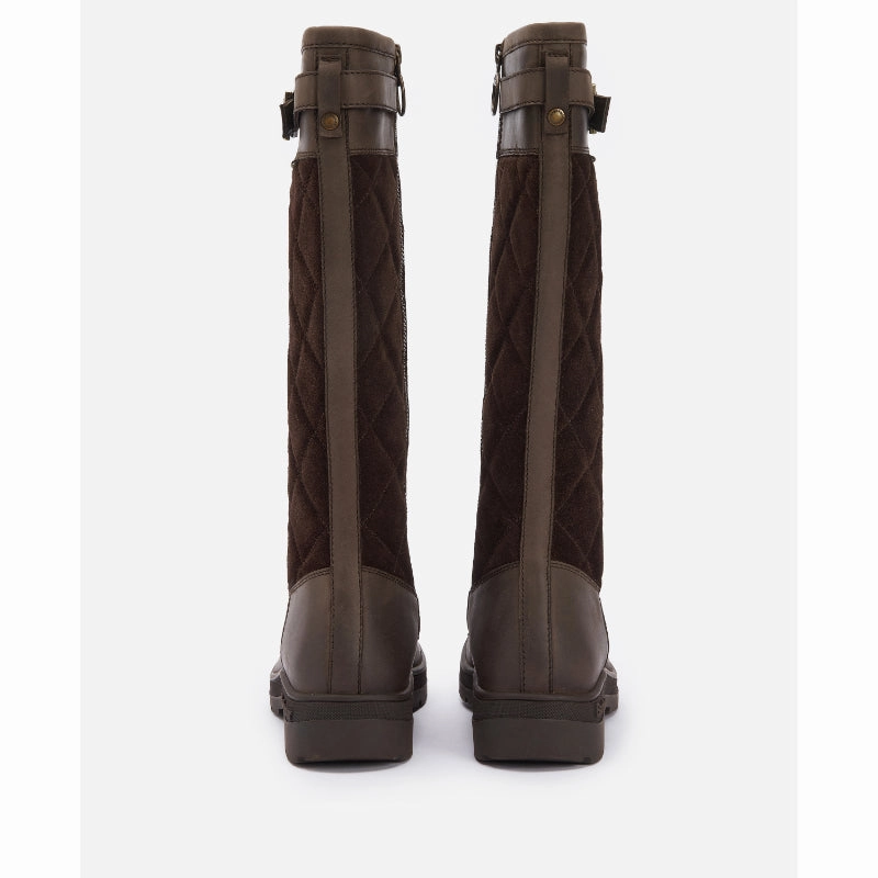Steal Todays Offer Barbour Oak Tall Leather Ladies Boot - Brown