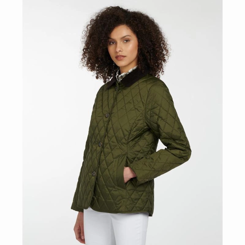 Limited Stock Hot Deal Price Drop Frenzy Barbour Omberlsey Ladies Quilted Jacket - Olive