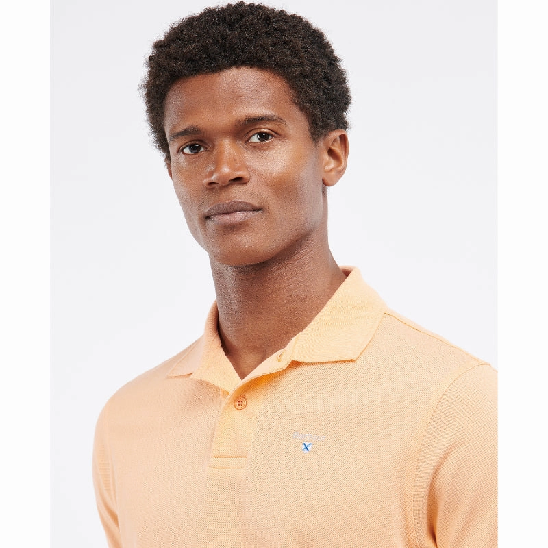 MustHave Items Barbour Original Sports Tailored Fit Mens Polo Shirt - Coral Sands