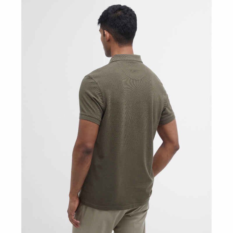 Flash Discount Today Hot Sale Frenzy Barbour Original Sports Tailored Fit Mens Polo Shirt - Dark Olive