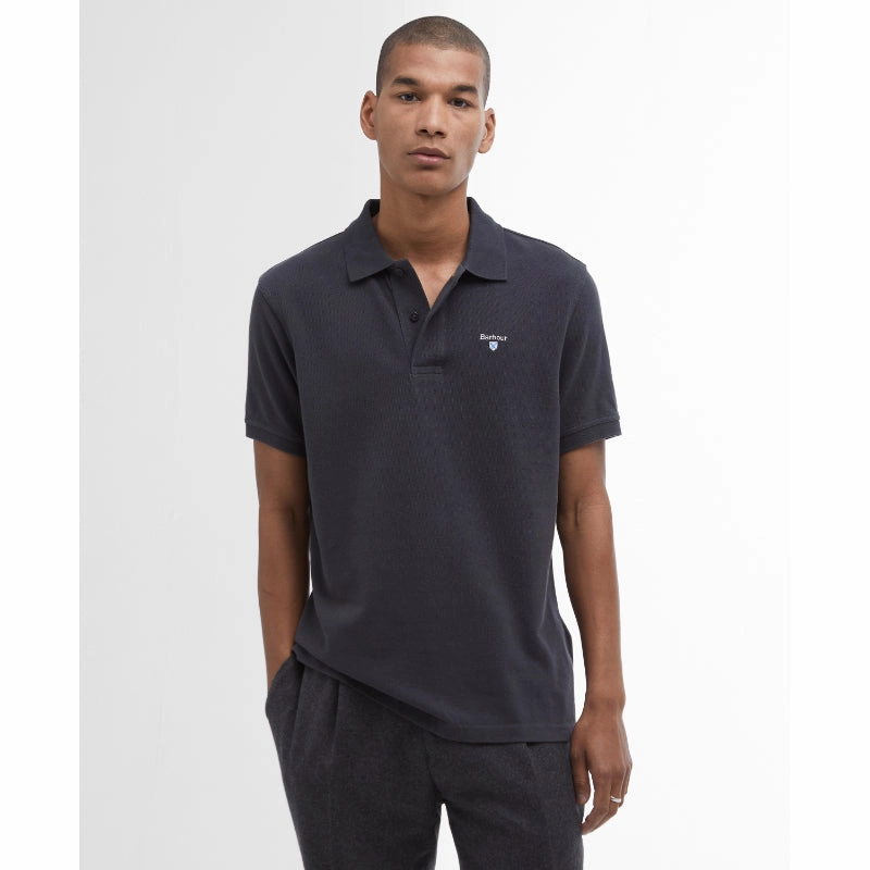 Barbour Original Sports Tailored Fit Mens Polo Shirt - Navy Best Price Online