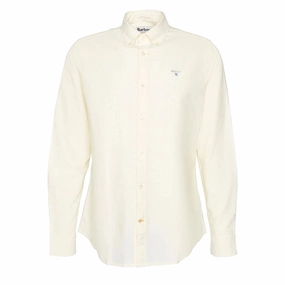 Flash Discount Today Barbour Oxford Tailored Long Sleeved Shirt Lemon
