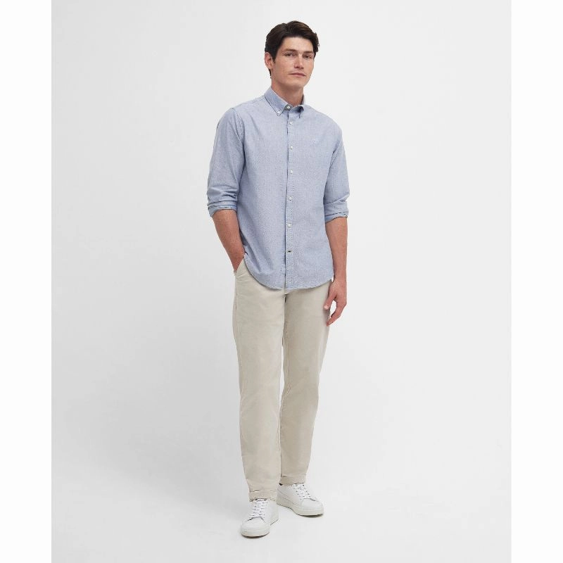 Barbour Oxtown Mens Tailored Shirt - Dark Denim Shop the Savings Now