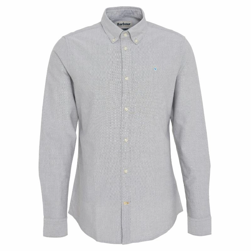 Barbour Oxtown Mens Tailored Shirt - Pale Sage Shop Todays Picks MustShop Sale