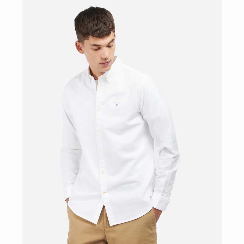 Barbour Oxtown Tailored Mens Shirt - White Grab It Now