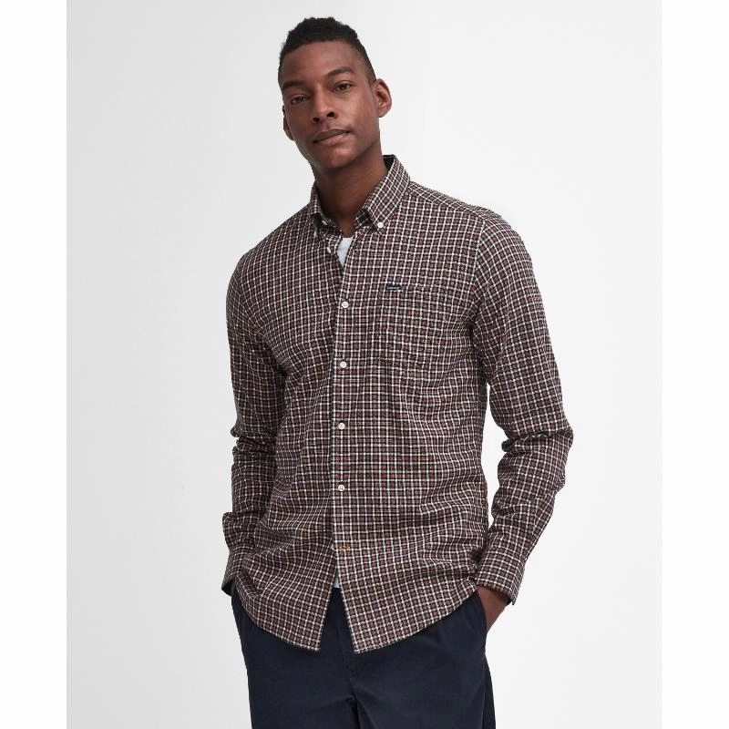 Gift Ideas Galore Daily Clearance Deal Barbour Padshaw Tailored Mens Shirt - Navy