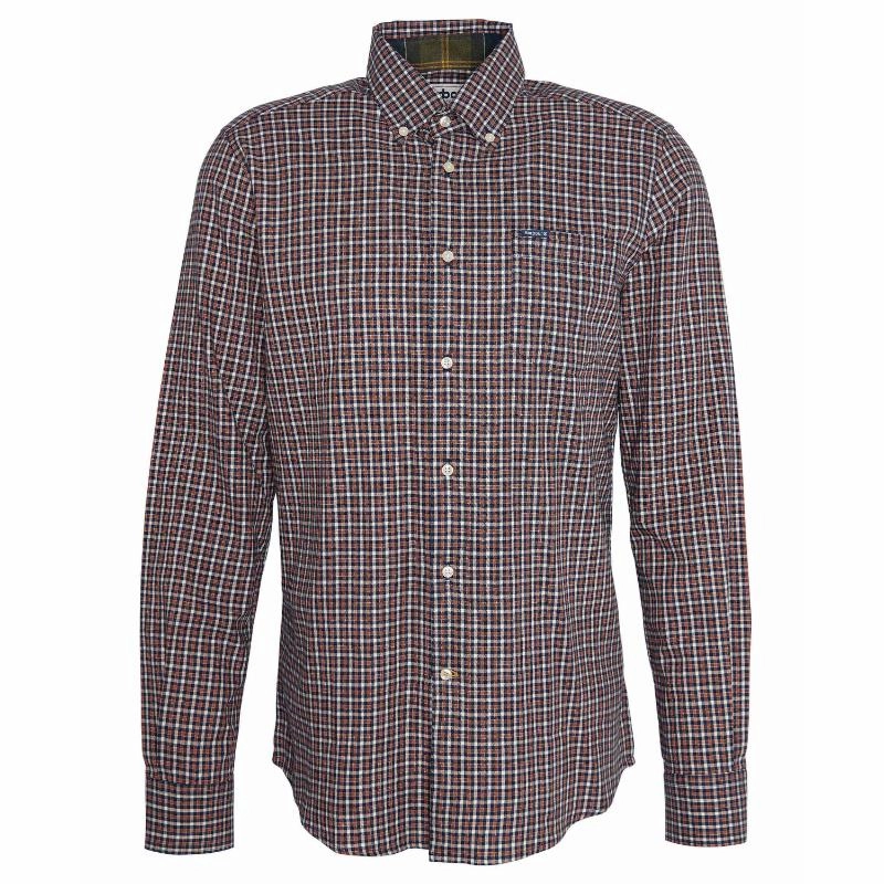 Best Price Online Barbour Padshaw Tailored Mens Shirt - Navy