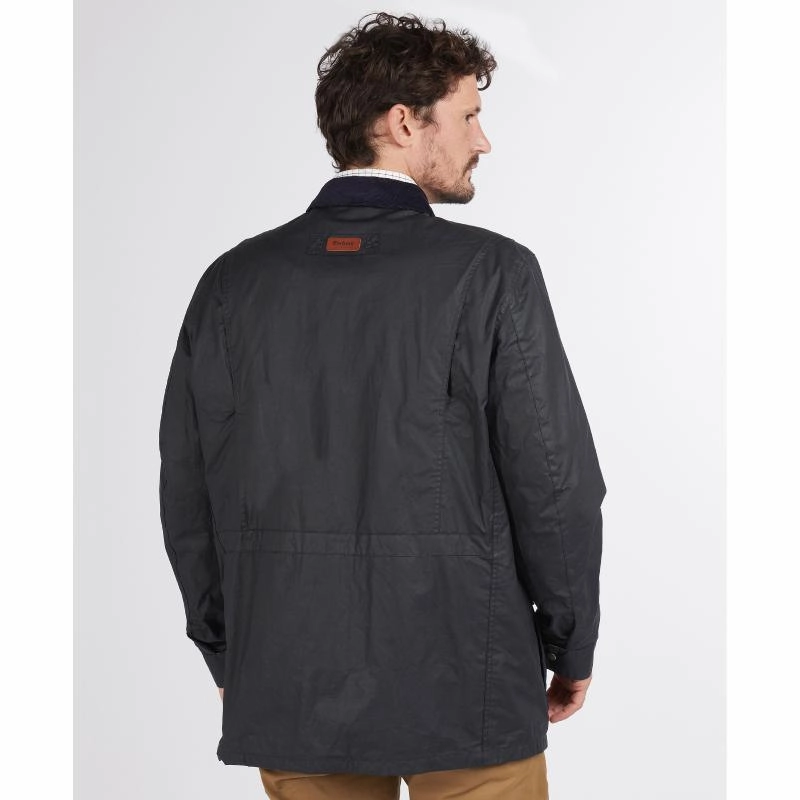 Barbour Pavier Mens Wax Jacket - Royal Navy Special Offer Inside Surprise Offer Now