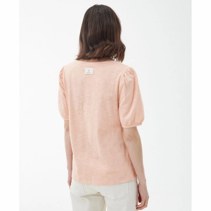 Barbour Pearl Ladies Top - Light Peach Todays Special Savings Big Savings Today