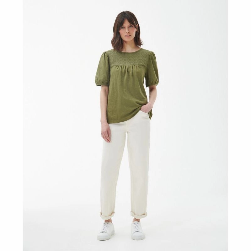 Barbour Pearl Ladies Top - Olive Tree Big Clearance Event Flash Deal Today