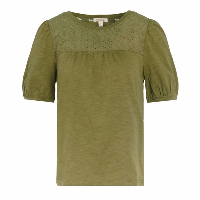 Barbour Pearl Ladies Top - Olive Tree Clearance Alert Now