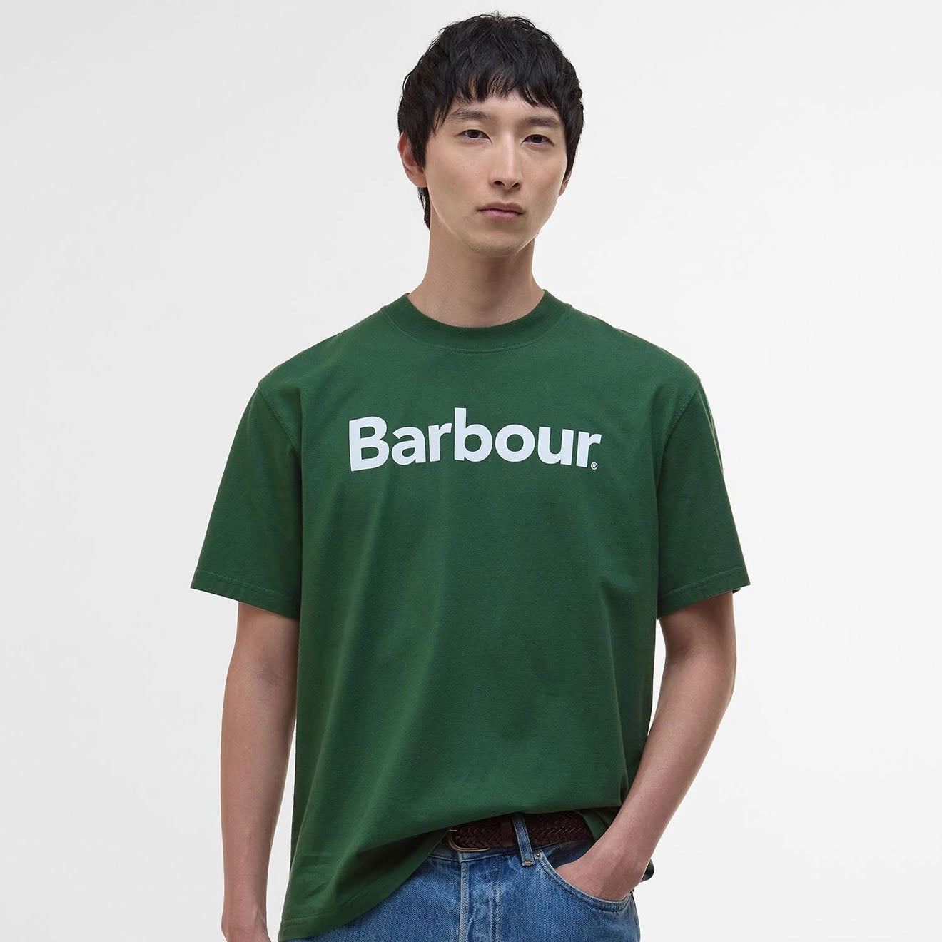 Barbour Pensford Fit T-Shirt Racing Green Todays Mega Savings Limited Time Offer