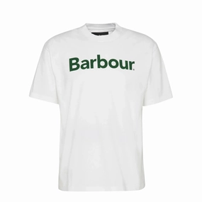 Barbour Pensford Fit T-Shirt White Dont Miss This Offer Price Slash Today