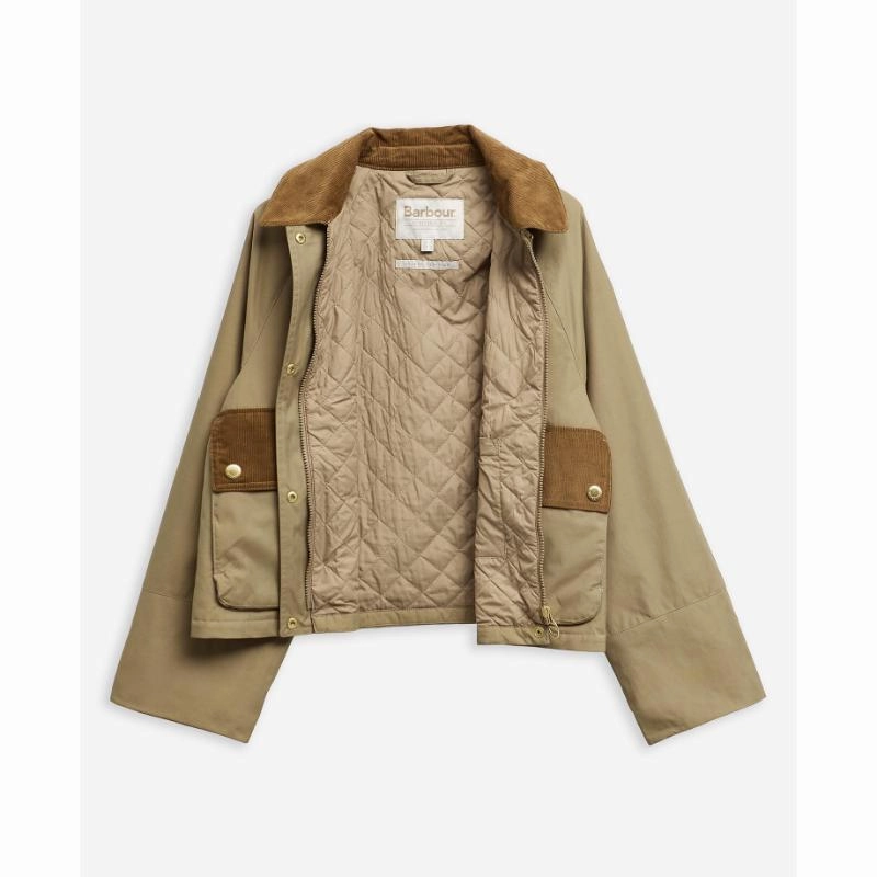 Barbour Phoebe Ladies Casual Jacket - Military Brown Steal the Deal Now