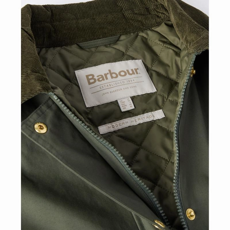 Surprise Offer Now Hot Sale Frenzy Barbour Phoebe Ladies Casual Jacket - Olive/Brown