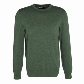 Special Deals Online Barbour Pima Cotton Crew Neck Knit Rifle Green